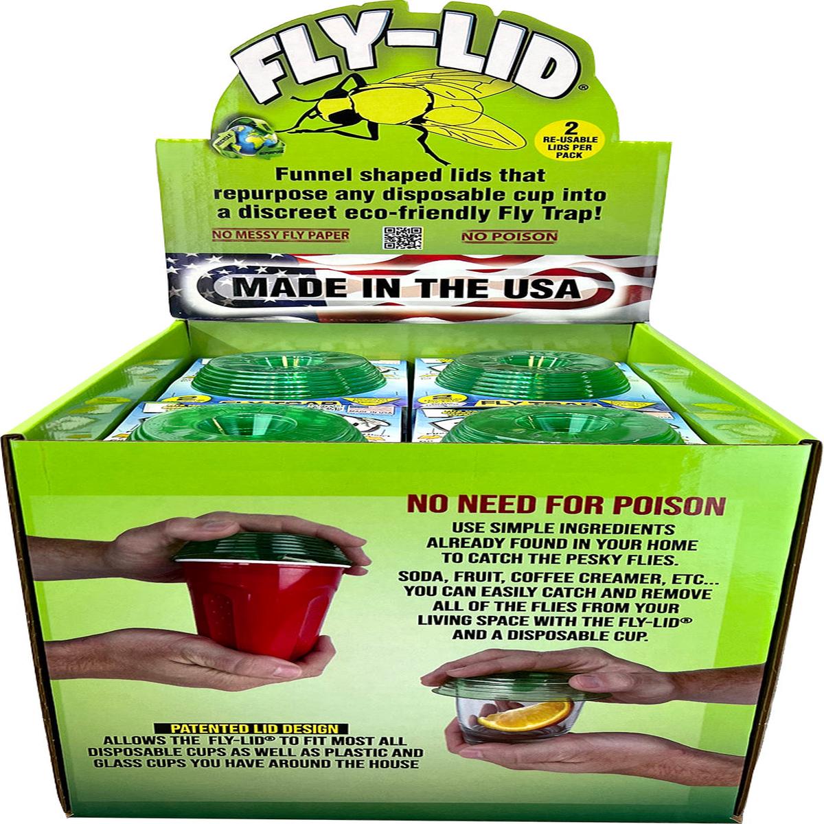 Billy Bob Fly Lid For Cups Counter Ds - 100 PC
