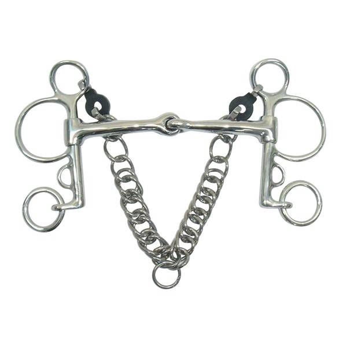 Metalab Magic Jointed Mouth Pelham Bit 5.25" Stain