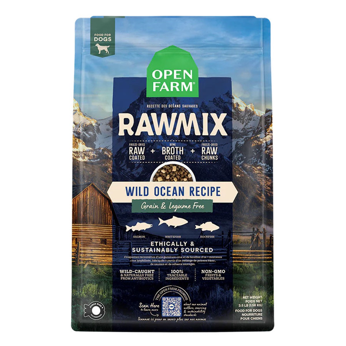 Open Farm Raw Mix Wild Ocean Dog Food