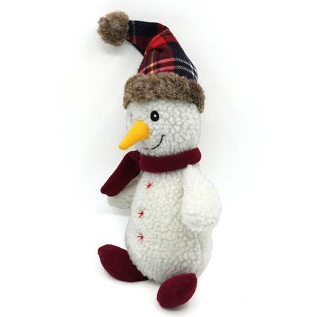Retriever Lambswool Snowman Dog Toy