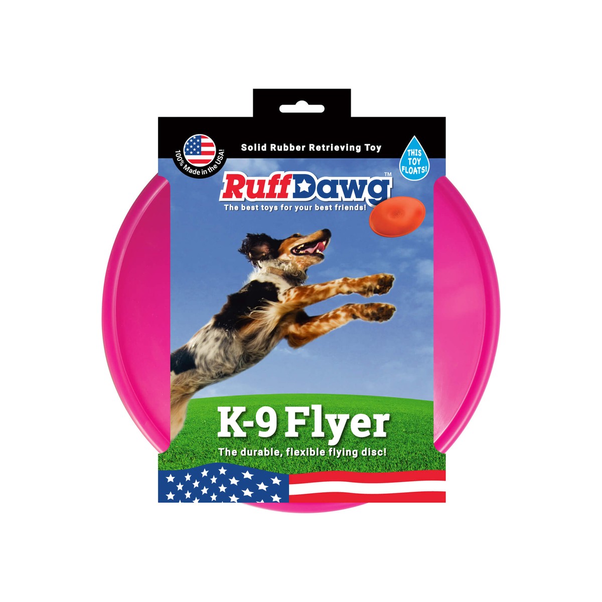 Ruff Dawg K9 Flyer Rubber Flying Disc Dog Toy