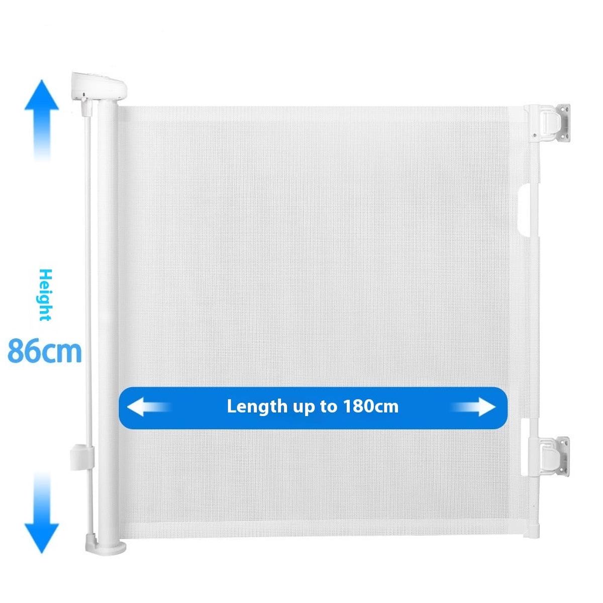 Dog Encryption Enhanced Version Isolation Network Portable Folding Pet Obstacle Safety Protective Fences - White | Perforated version 1.8M